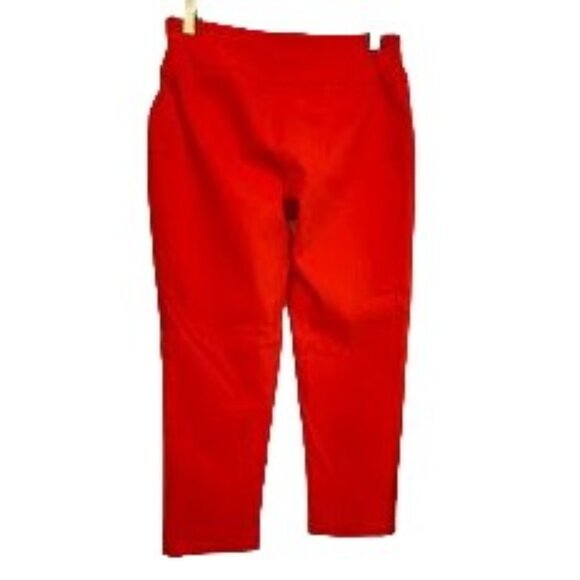 Versona Women's Red Orange Ankle Pants Size 4 Modern - Picture 2 of 6